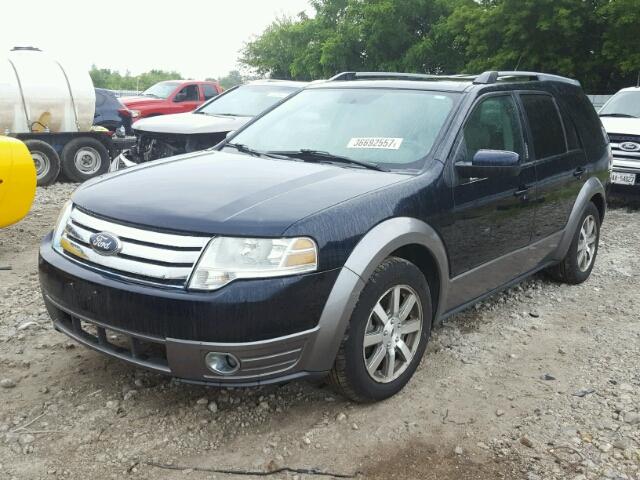 1FMDK05W88GA40673 - 2008 FORD TAURUS X S BLUE photo 2