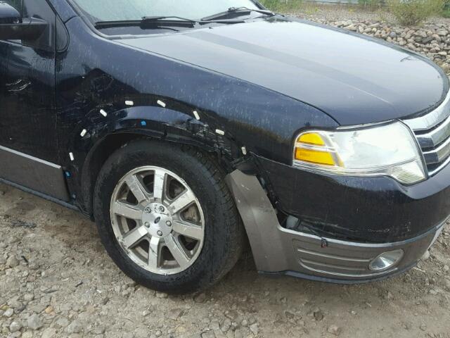 1FMDK05W88GA40673 - 2008 FORD TAURUS X S BLUE photo 9