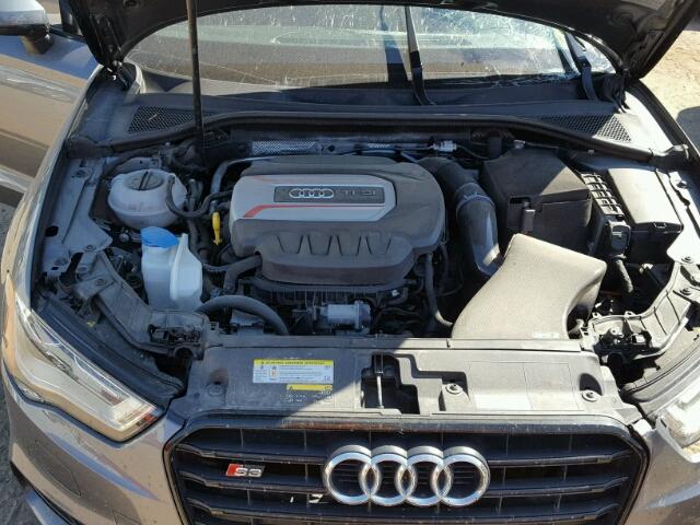 WAUB1GFF9G1014233 - 2016 AUDI S3 PREMIUM GRAY photo 7