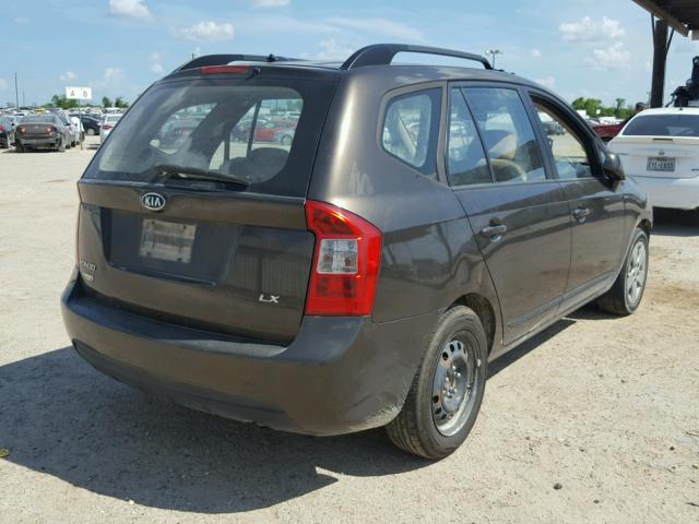 KNAFG528297244532 - 2009 KIA RONDO BASE GRAY photo 4