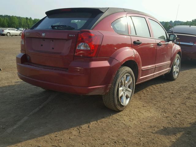 1B3HB48B57D313303 - 2007 DODGE CALIBER SX RED photo 4