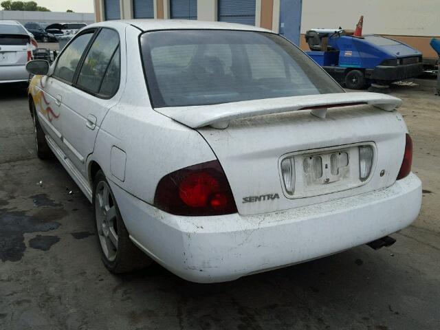 3N1AB51D74L731372 - 2004 NISSAN SENTRA SE- WHITE photo 3