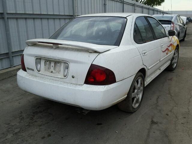 3N1AB51D74L731372 - 2004 NISSAN SENTRA SE- WHITE photo 4