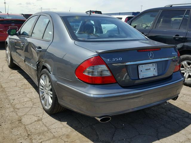 WDBUF87XX8B342376 - 2008 MERCEDES-BENZ E 350 4MAT GRAY photo 3