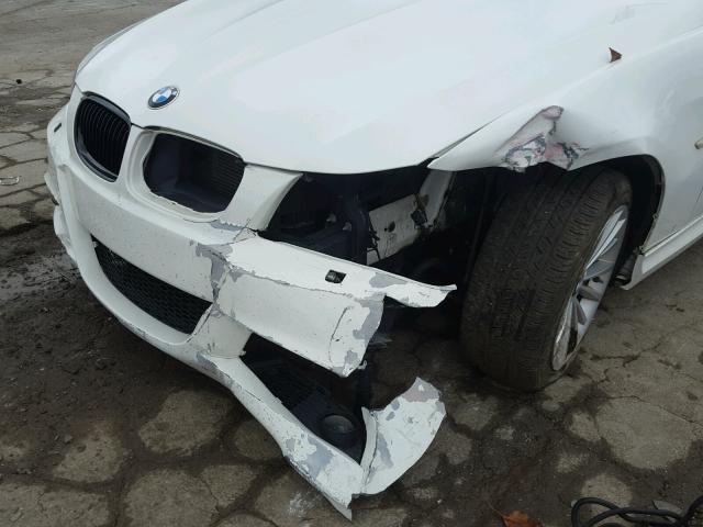 WBAPL5C5XBA918231 - 2011 BMW 335 XI WHITE photo 9