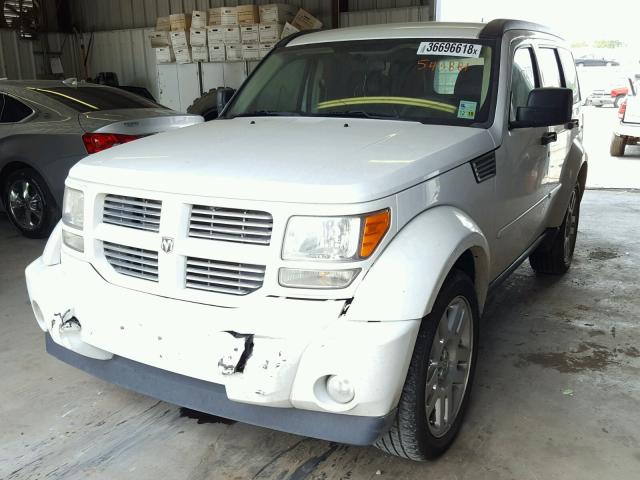 1D4PT4GKXBW543881 - 2011 DODGE NITRO HEAT WHITE photo 2