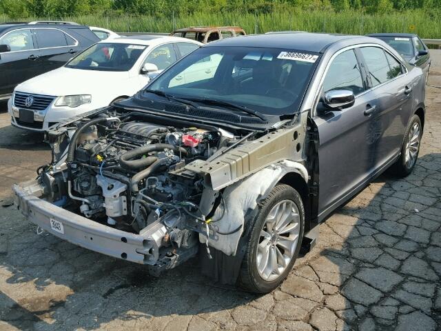 1FAHP2F87EG169010 - 2014 FORD TAURUS LIM GRAY photo 2