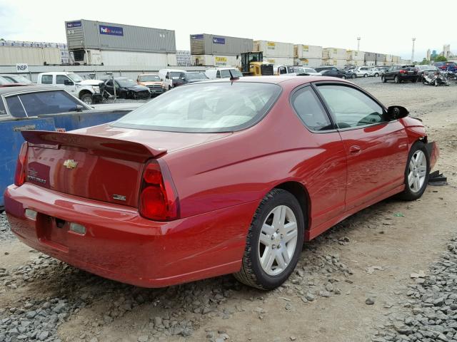 2G1WK15K379148592 - 2007 CHEVROLET MONTE CARL 红色 照片 4