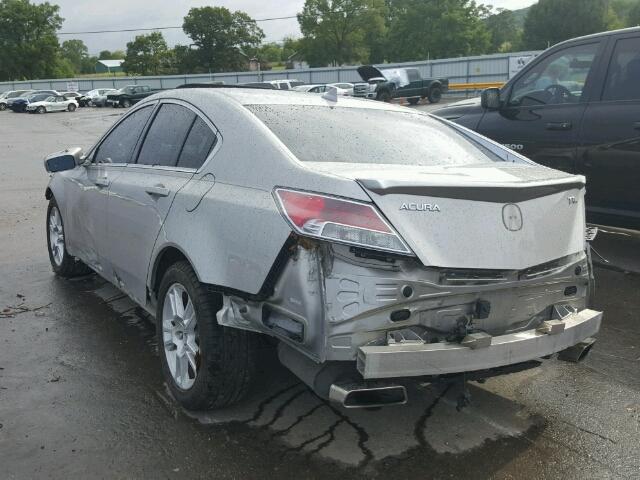 19UUA8F29AA020489 - 2010 ACURA TL SILVER photo 3