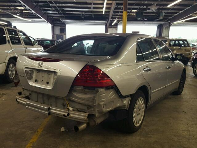 1HGCM56117A125514 - 2007 HONDA ACCORD VAL SILVER photo 4