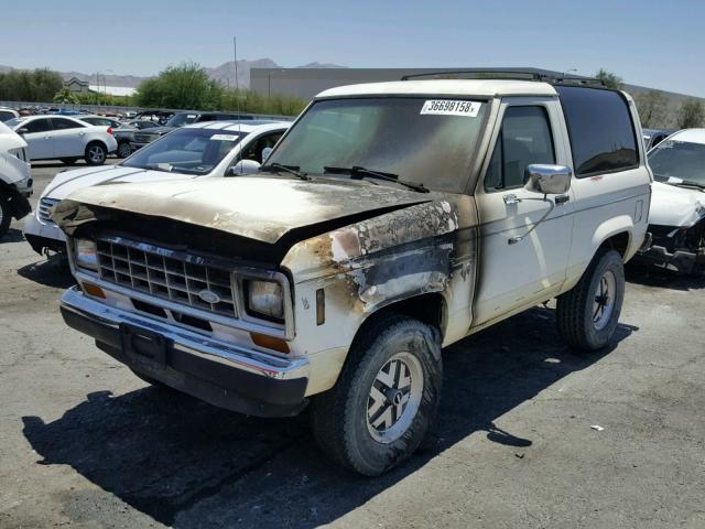 1FMCU14T2GUD42592 - 1986 FORD BRONCO II WHITE photo 2