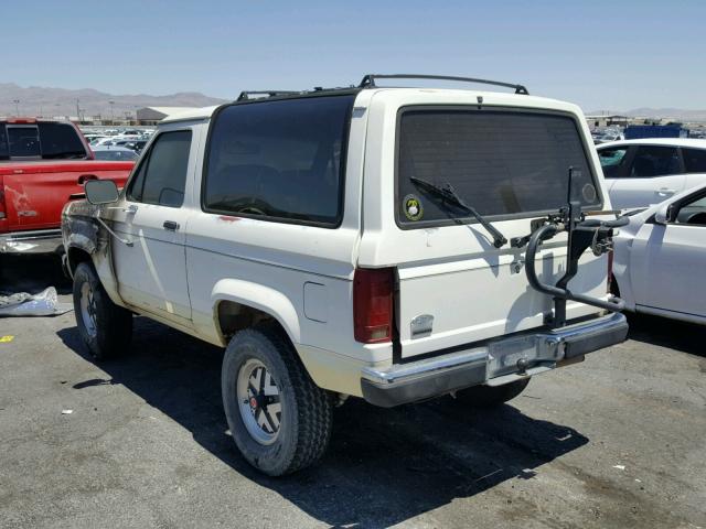 1FMCU14T2GUD42592 - 1986 FORD BRONCO II WHITE photo 3