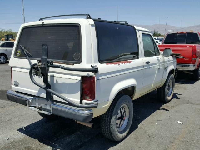 1FMCU14T2GUD42592 - 1986 FORD BRONCO II WHITE photo 4