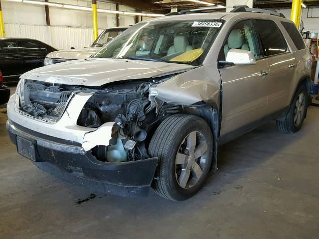 1GKKVSED9BJ230493 - 2011 GMC ACADIA SLT 金色 照片 2