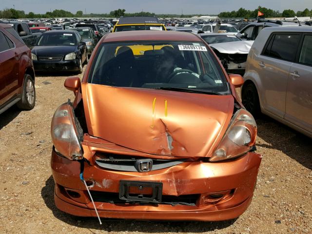 JHMGD38677S067074 - 2007 HONDA FIT S 橙色 照片 9