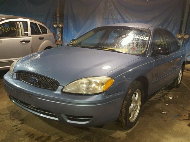 1FAFP53U76A190325 - 2006 FORD TAURUS SE BLUE photo 2