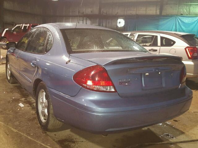 1FAFP53U76A190325 - 2006 FORD TAURUS SE BLUE photo 3