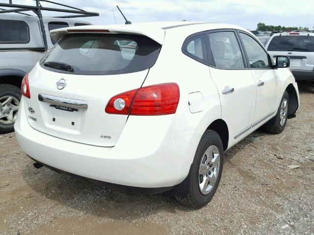 JN8AS5MV5CW366429 - 2012 NISSAN ROGUE S WHITE photo 4