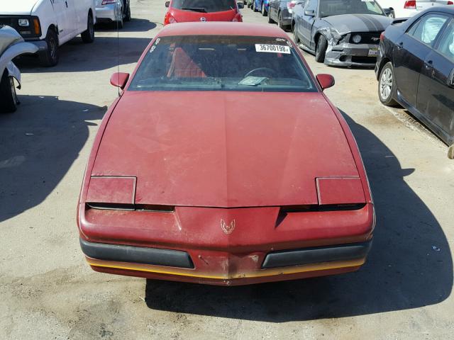 1G2FS87S2FL625392 - 1985 PONTIAC FIREBIRD BURGUNDY photo 9