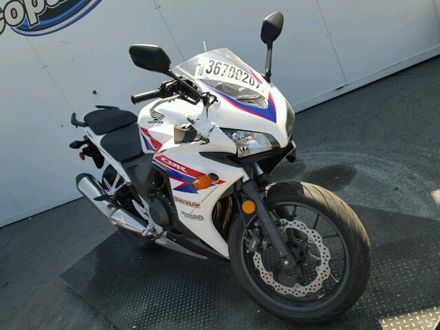 MLHPC4412D5002872 - 2013 HONDA CBR500 WHITE photo 1