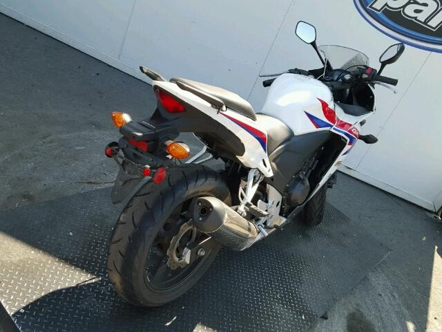 MLHPC4412D5002872 - 2013 HONDA CBR500 WHITE photo 4