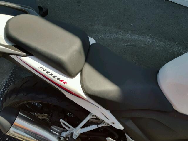 MLHPC4412D5002872 - 2013 HONDA CBR500 WHITE photo 6