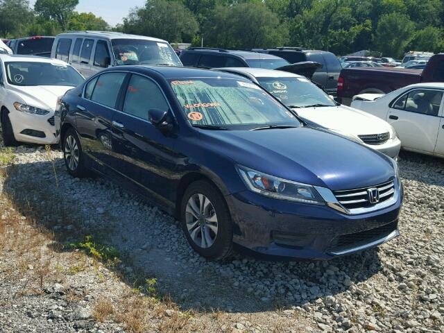 1HGCR2F32FA092944 - 2015 HONDA ACCORD LX BLUE photo 1