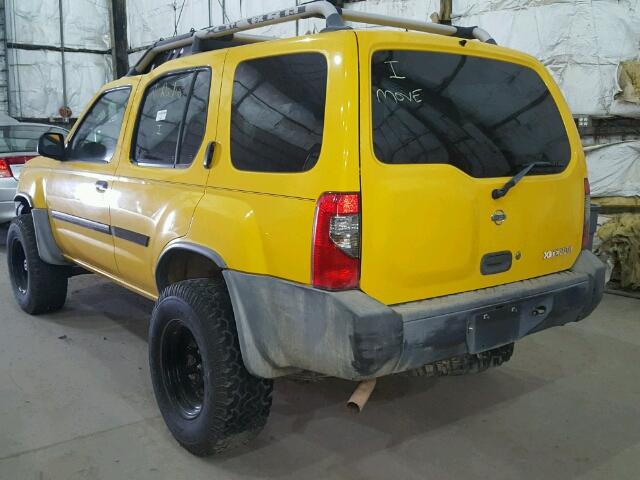 5N1ED28Y81C551711 - 2001 NISSAN XTERRA XE/ YELLOW photo 3