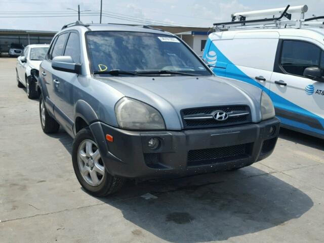 KM8JN12D65U056175 - 2005 HYUNDAI TUCSON GLS BLUE photo 1