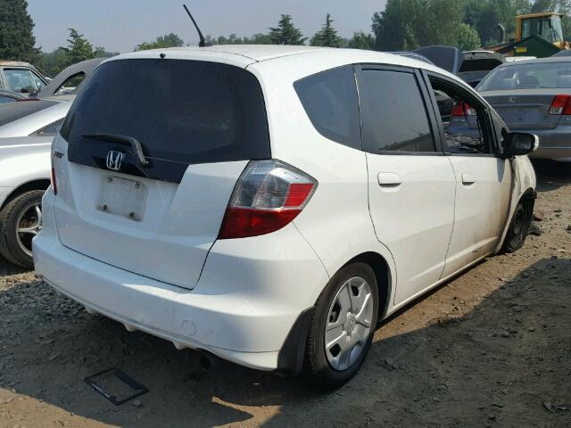 JHMGE8H38CS004432 - 2012 HONDA FIT WHITE photo 4