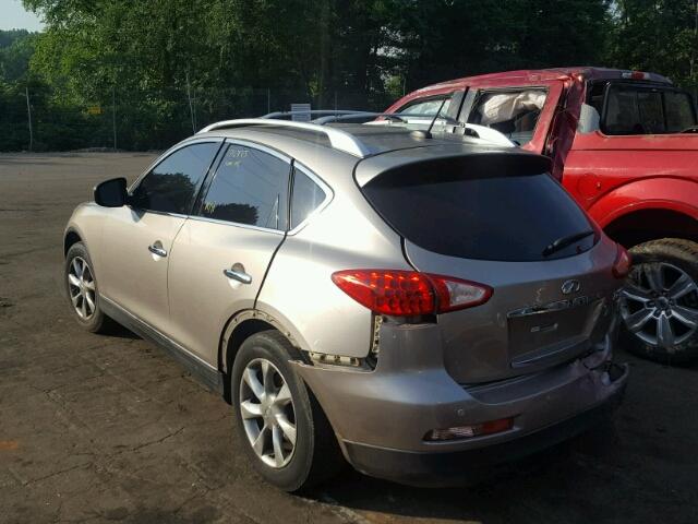 JNKAJ09E88M301117 - 2008 INFINITI EX35 BASE GOLD photo 3