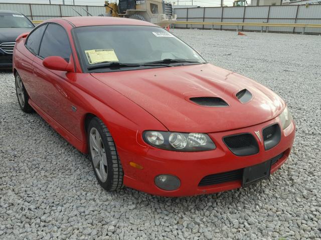 6G2VX12G74L234794 - 2004 PONTIAC GTO RED photo 1