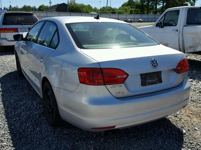 3VWLL7AJ5EM359530 - 2014 VOLKSWAGEN JETTA TDI SILVER photo 3