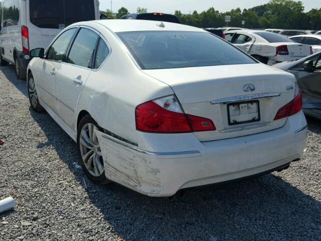 JNKBY01E69M700010 - 2009 INFINITI M45 BASE WHITE photo 3