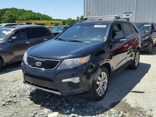 5XYKWDA29BG103557 - 2011 KIA SORENTO SX BLACK photo 2