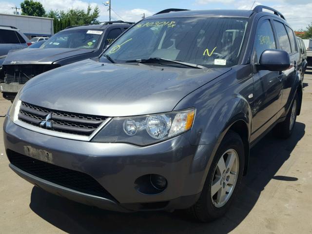 JA4MT31X17U002052 - 2007 MITSUBISHI OUTLANDER GRAY photo 2