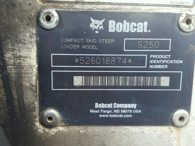 526018874 - 2006 BOBCAT S250  WHITE photo 10