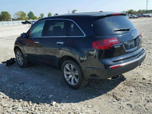 2HNYD2H66CH501335 - 2012 ACURA MDX ADVANC BLACK photo 3