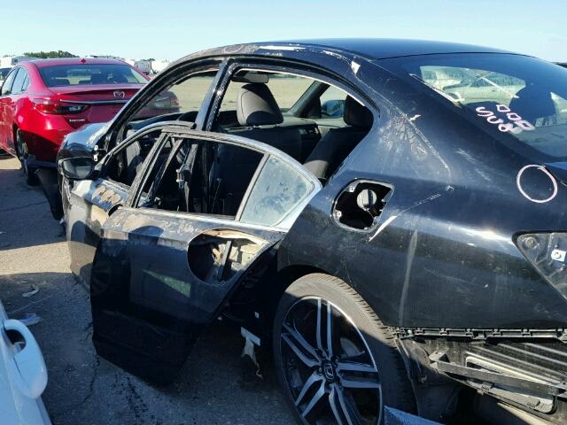 1HGCR2F57GA025582 - 2016 HONDA ACCORD BLACK photo 9