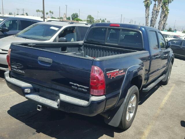 5TEKU72N15Z029674 - 2005 TOYOTA TACOMA DOU BLUE photo 4