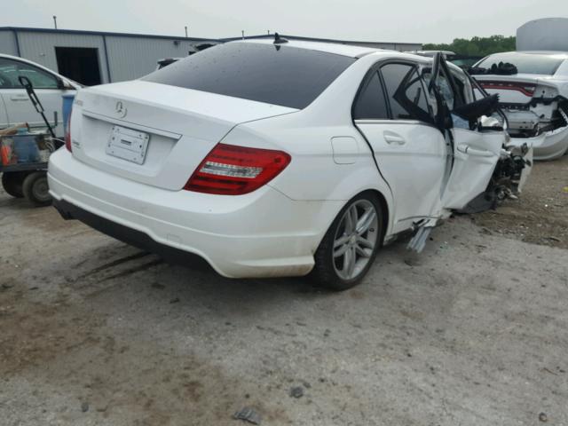 WDDGF4HB7DR242737 - 2013 MERCEDES-BENZ C 250 WHITE photo 4