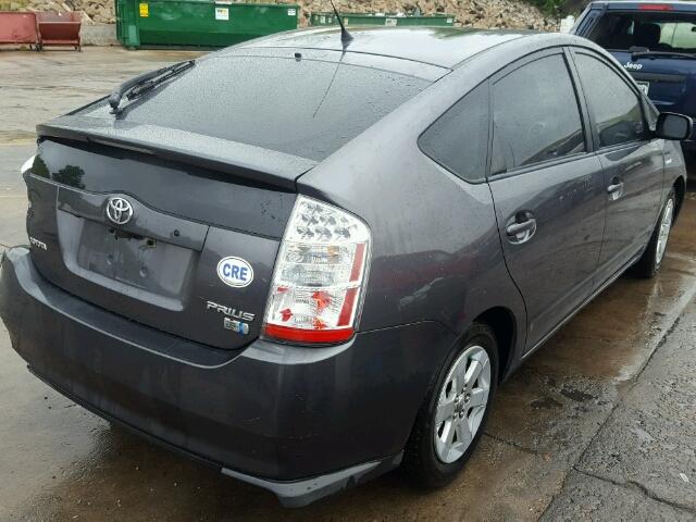 JTDKB20U683299067 - 2008 TOYOTA PRIUS GRAY photo 4