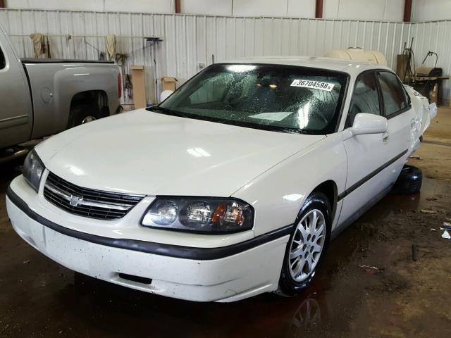 2G1WF52E449365817 - 2004 CHEVROLET IMPALA WHITE photo 2