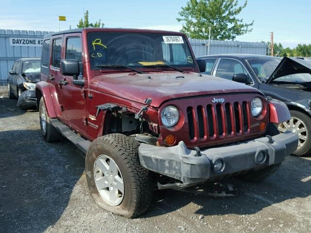 1J8GA59167L206493 - 2007 JEEP WRANGLER S RED photo 1