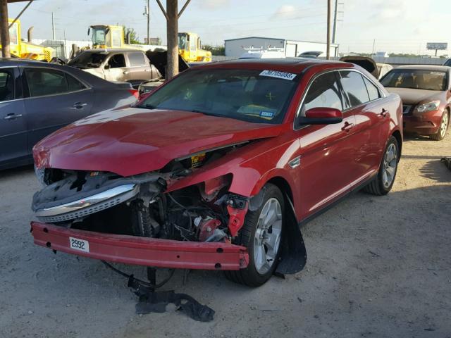 1FAHP2EW1CG106515 - 2012 FORD TAURUS SEL RED photo 2