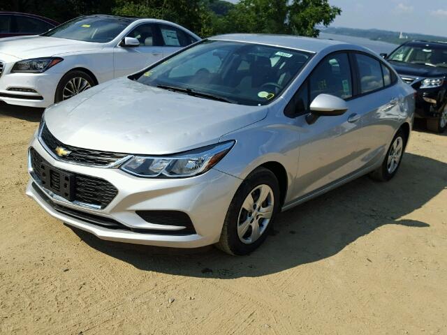 1G1BC5SM9H7132604 - 2017 CHEVROLET CRUZE LS SILVER photo 2