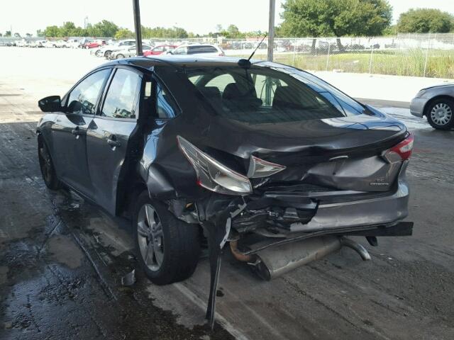 1FADP3F27EL171007 - 2014 FORD FOCUS SE CHARCOAL photo 3