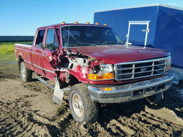 1FTJW36F6VEA46667 - 1997 FORD F350 MAROON photo 1