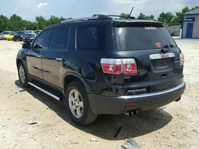 1GKKRPED9CJ230089 - 2012 GMC ACADIA SLE BLACK photo 3