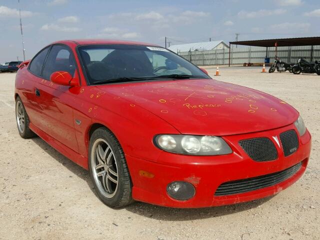 6G2VX12G54L227536 - 2004 PONTIAC GTO RED photo 1